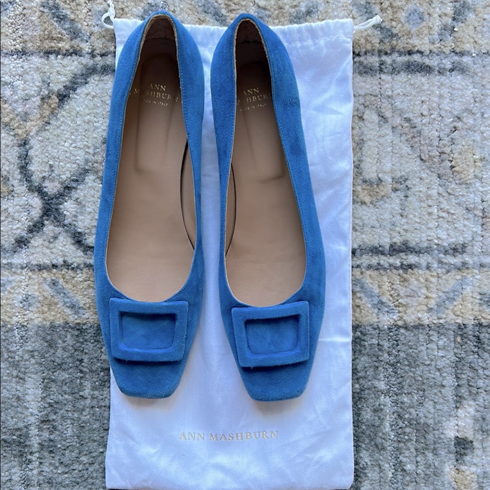 Ann Mashburn Blue Suede Women's shoe